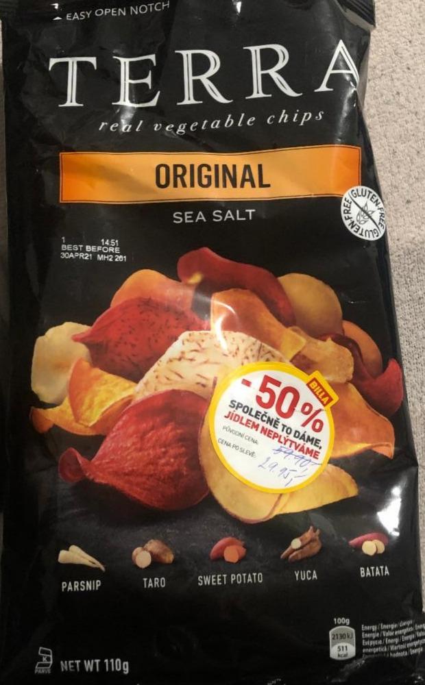 Fotografie - zeleninové chipsy s morskou soľou Terra