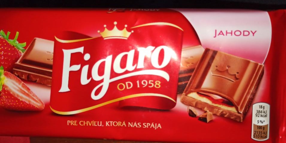 Fotografie - čokoláda Figaro jahoda