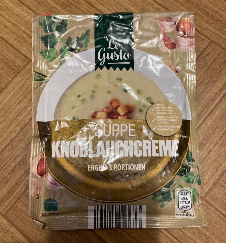 Fotografie - Suppe knoblauchcreme Le Gusto