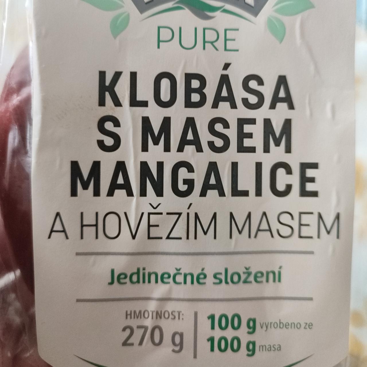 Fotografie - Klobása s masem z mangalice a hovězím masem Pikok Pure