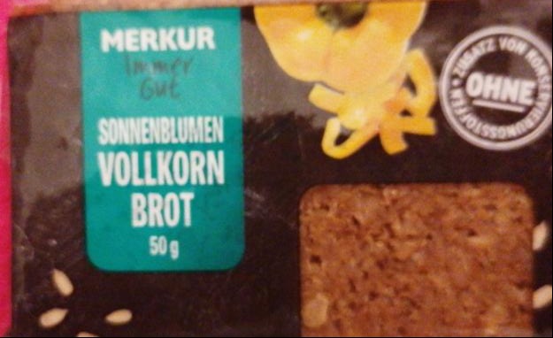 Fotografie - Sonnenblumen Vollkornbrot Merkur immer gut