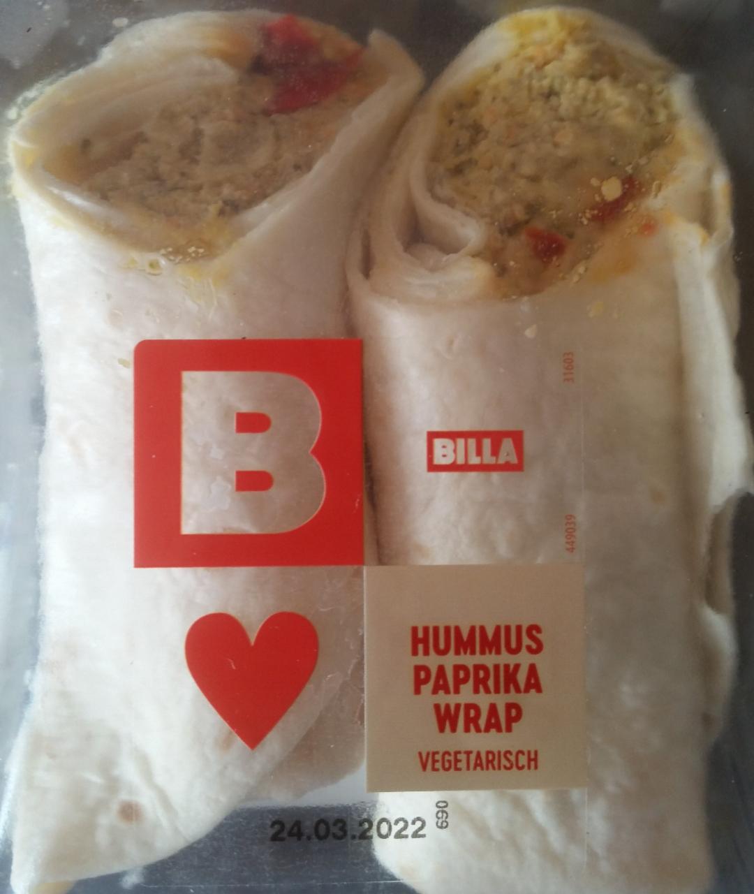 Fotografie - Hummus Paprika Wrap Billa