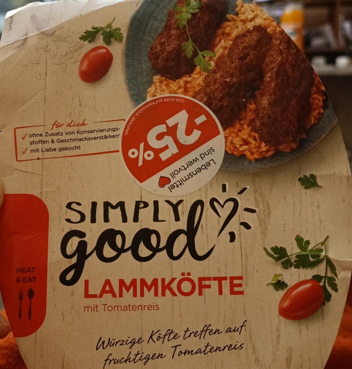 Fotografie - Lammköfte mit Tomatenreis Simply Good