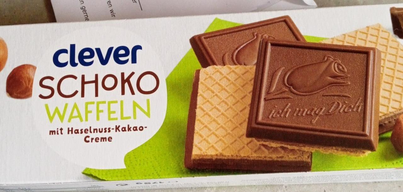 Fotografie - Schoko Waffeln mit Haselnuss-Kakao-Creme Clever