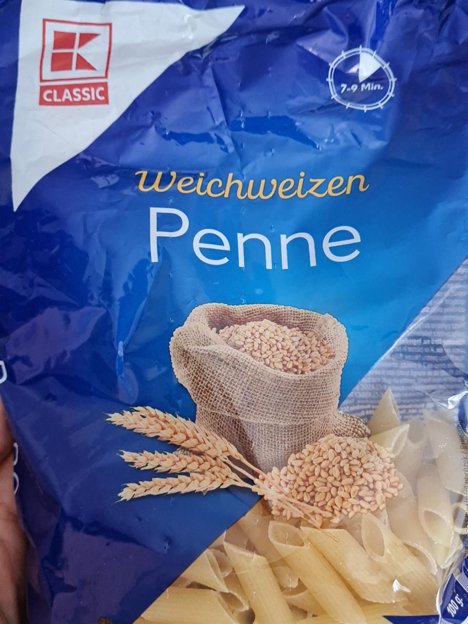 Fotografie - Penne Weichweizen K-Classic