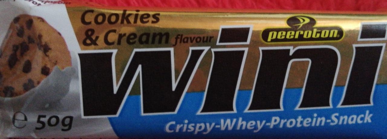 Fotografie - wini protein snack cookie cream