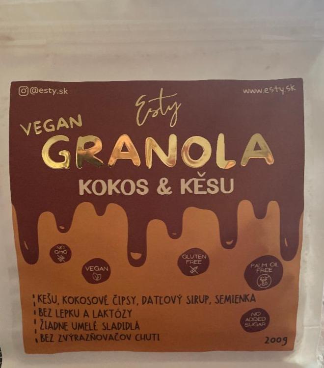 Fotografie - Vegan Granola Kokos & Kešu Esty