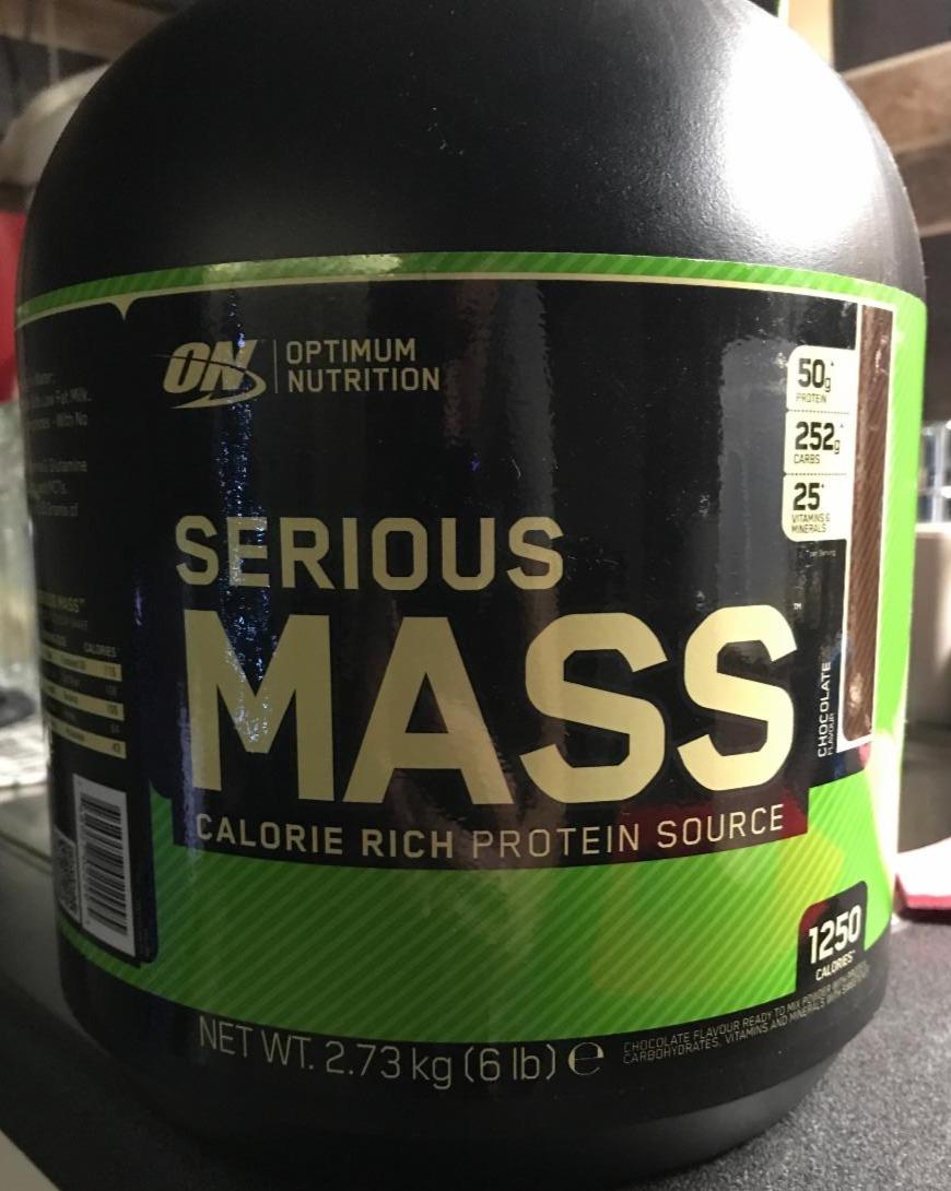 Fotografie - Serious MASS Optimum Nutrition čokoláda