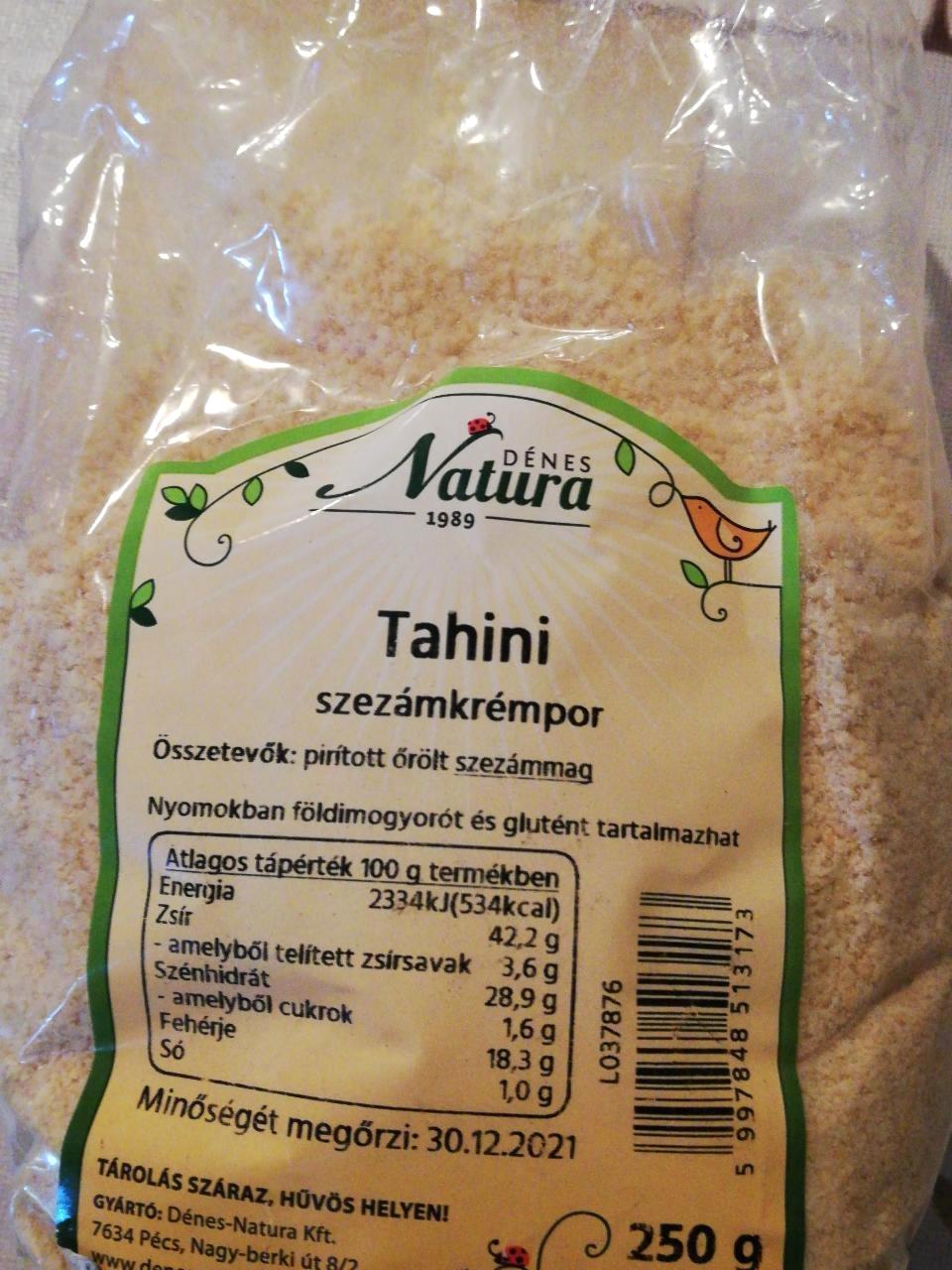 Fotografie - Tahini szezámkrémpor Dénes Natura