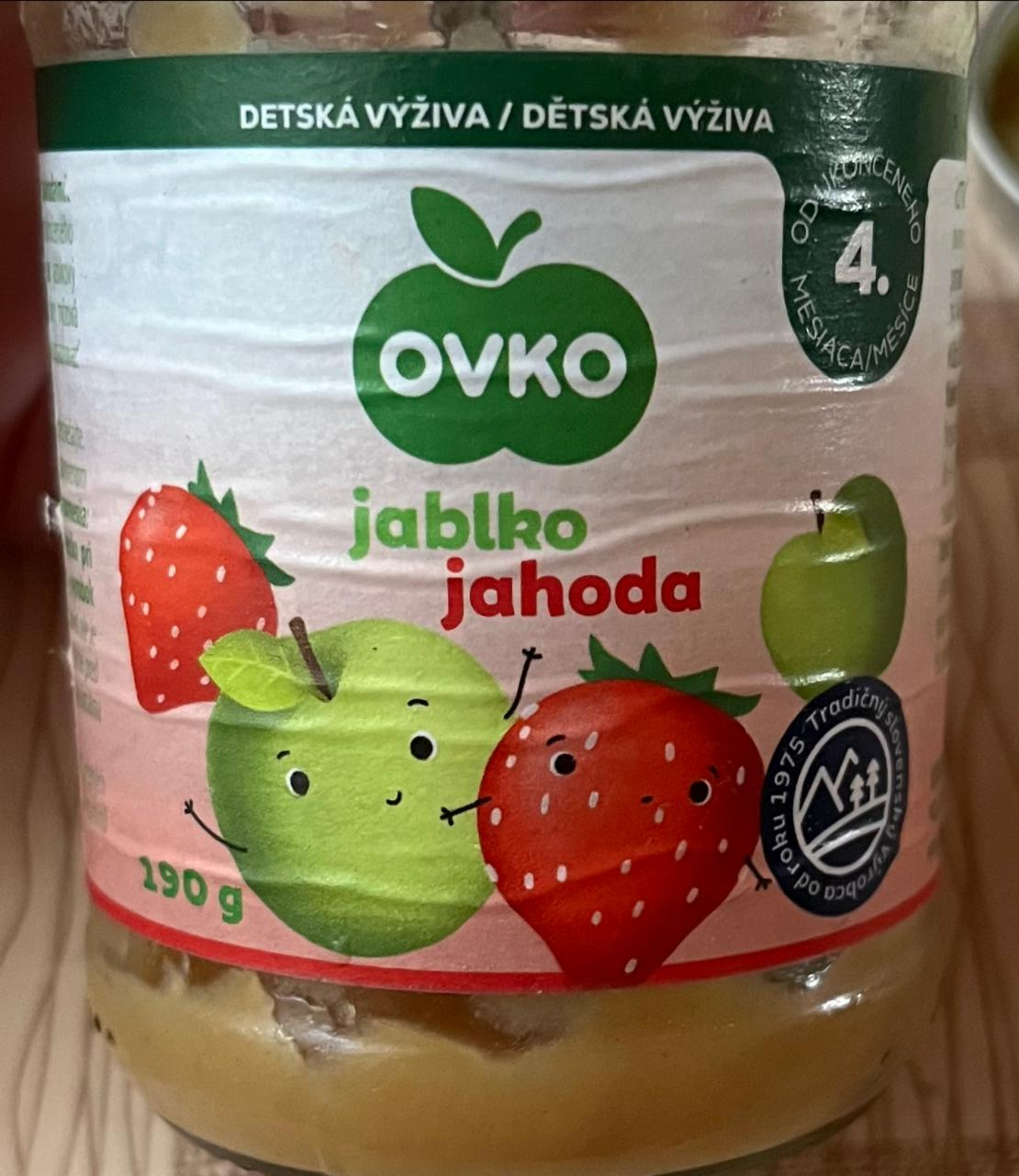 Fotografie - OVKO Jablko jahoda