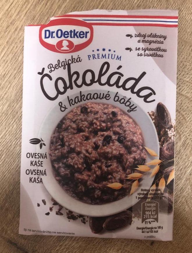 Fotografie - Belgická čokoláda & kakaové bôby Ovsená kaša Dr.Oetker (hotový výrobok)