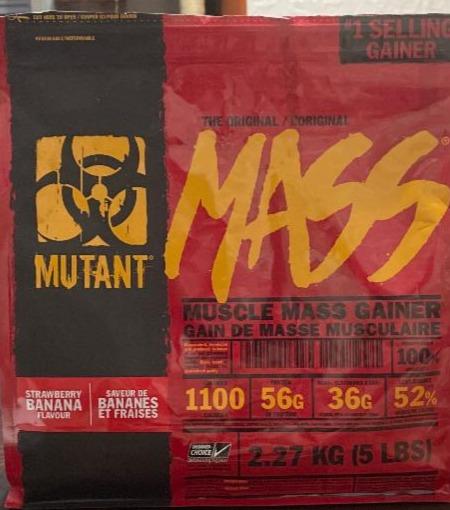 Fotografie - gainer Mutant Mass Banana Strawberry flavour