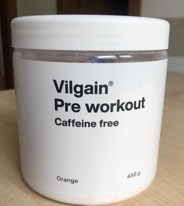 Fotografie - Pre workout caffeine free Orange Vilgain