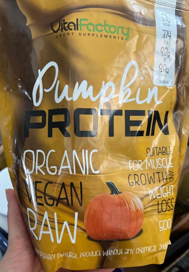 Fotografie - Organic Vegan Raw Protein Pumpkin VitalFactory