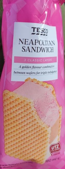 Fotografie - Tesco Neapolitan Sandwich