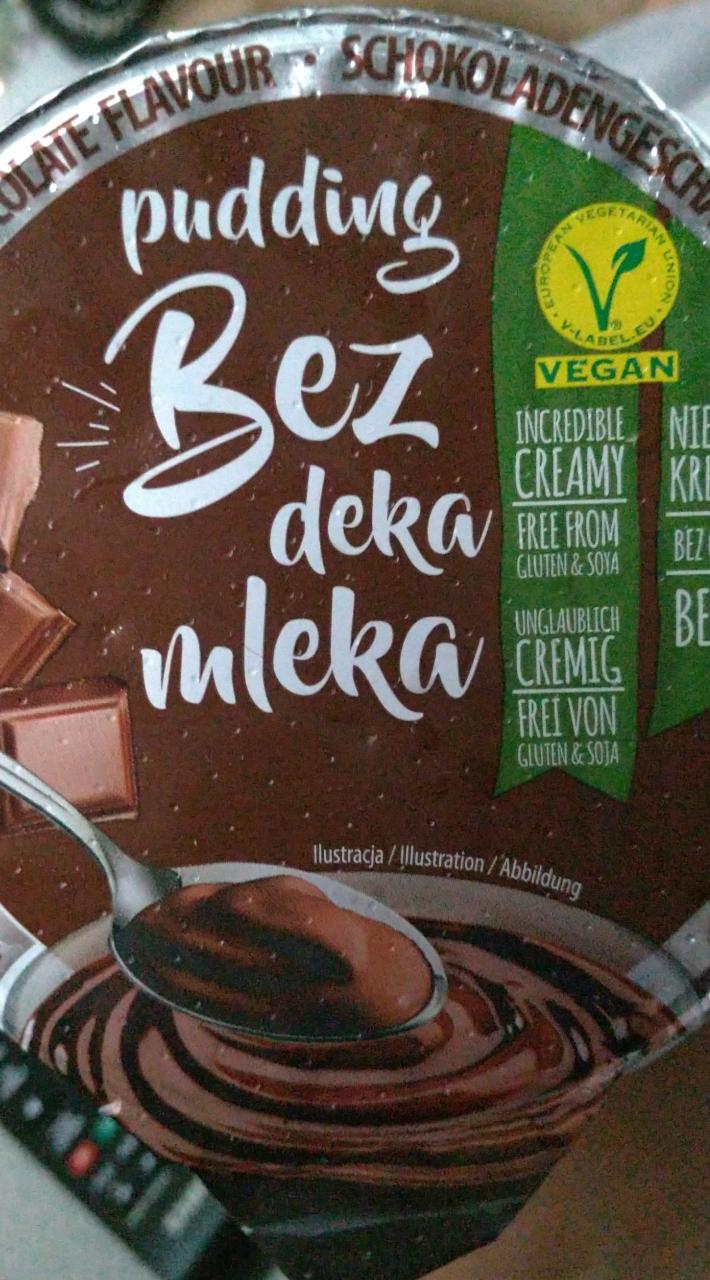 Fotografie - Bez deka mleka pudding chocolate