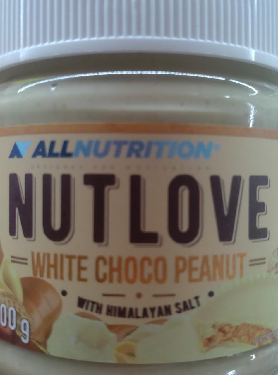 Fotografie - NUTLOVE White Choco Peanut with Himalayan salt AllNutrition