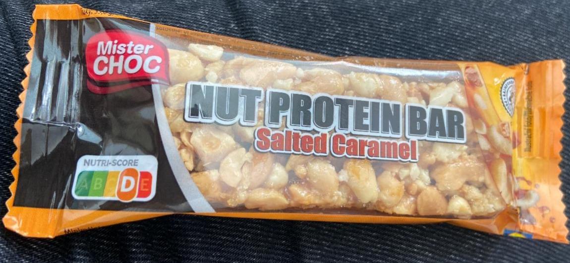 Fotografie - Nut Protein Bar Salted Caramel Mister Choc