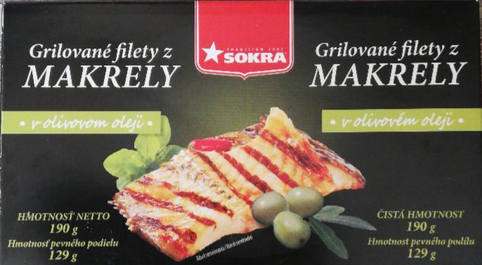 Fotografie - Grilované filety z makrely v olivovom oleji Sokra