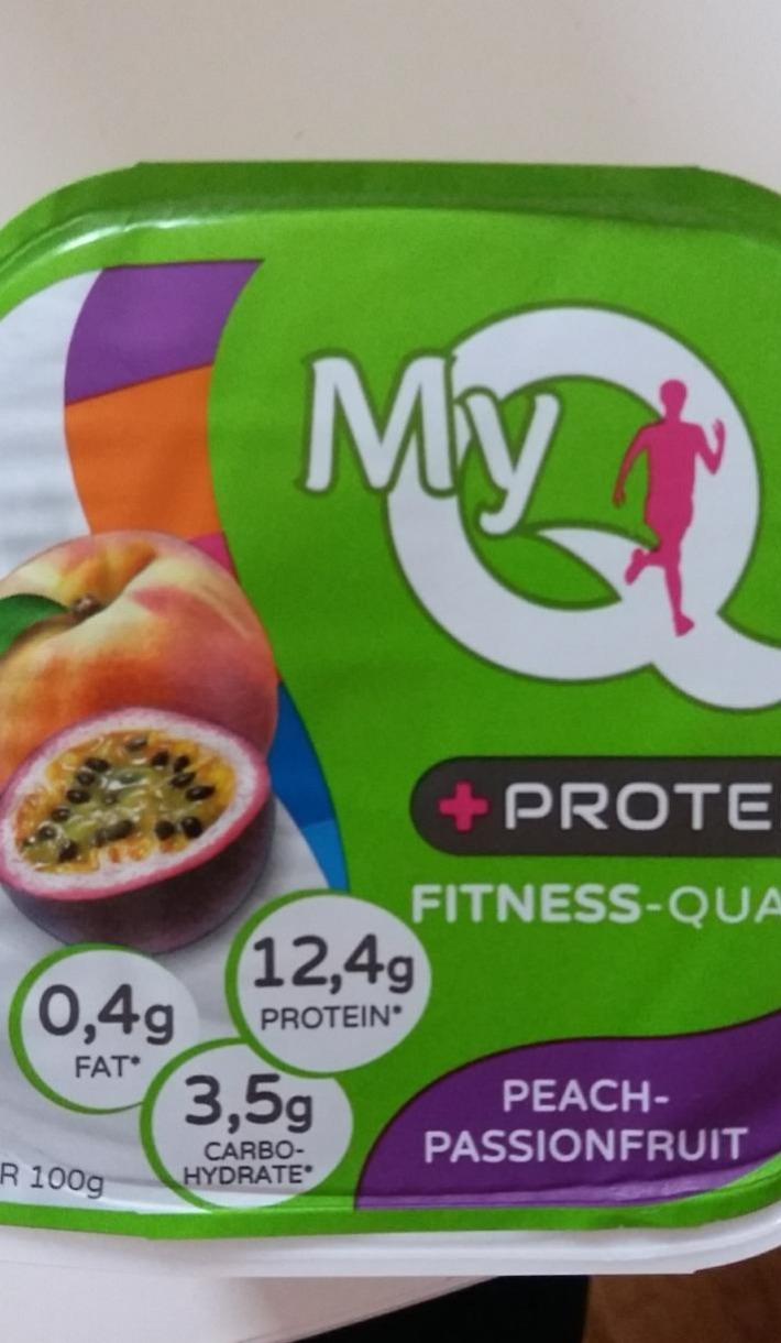 Fotografie - MyQ Protein Fitness Quark Peach Passionfruit 