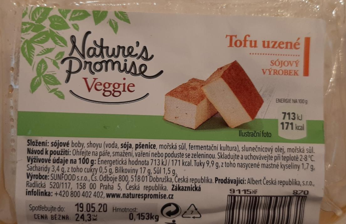 Fotografie - Tofu údené Veggie Natures Promise