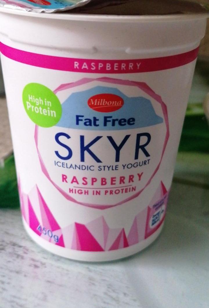 Fotografie - SKYR Raspberry HIGH PROTEIN Milbona