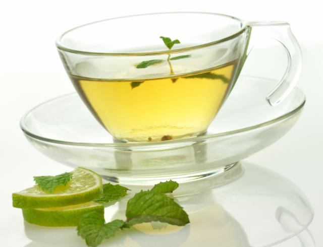 Fotografie - Zelený čaj s citrónom a limetkou