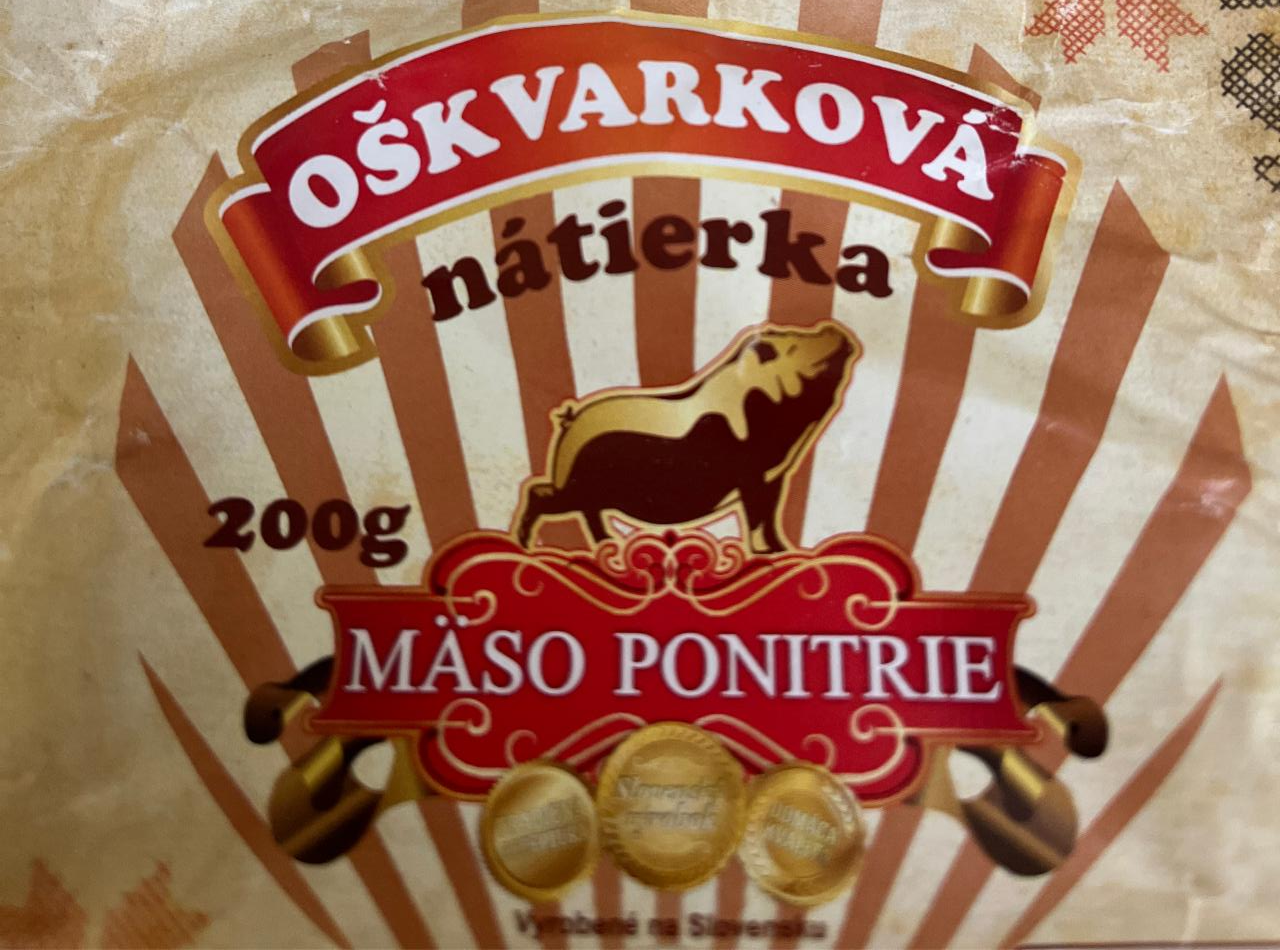 Fotografie - Oškvarková nátierka Mäso Ponitrie