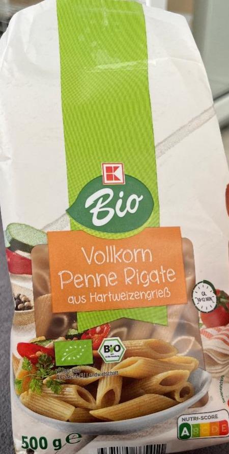 Fotografie - Bio volkorn penne rigate cestoviny