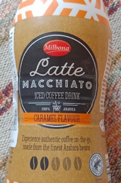 Fotografie - Latte macchiato iced coffee drink caramel flavour Milbona