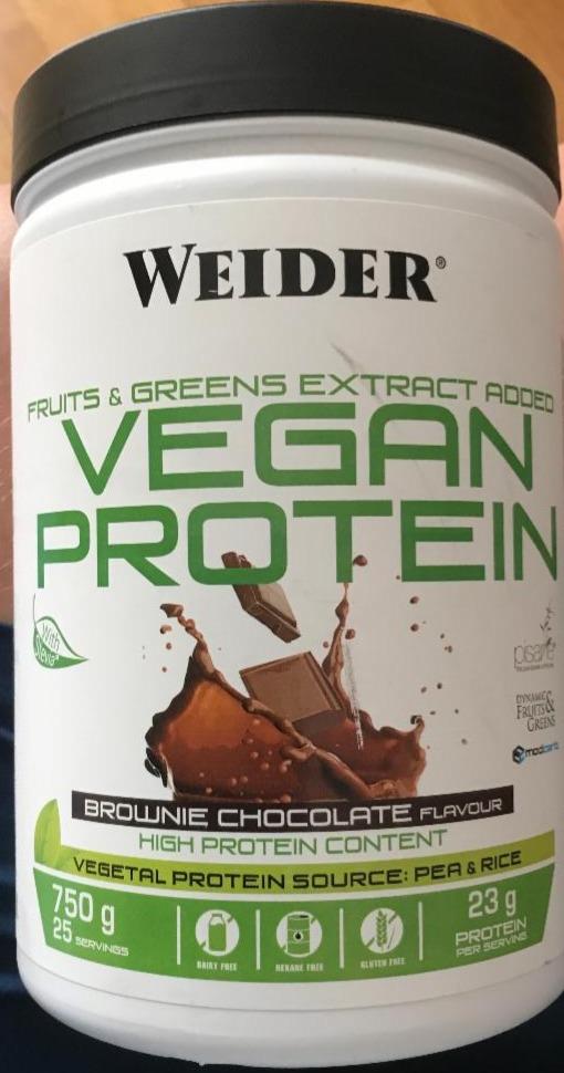 Fotografie - Vegan Protein Brownie Chocolate Flavour Weider