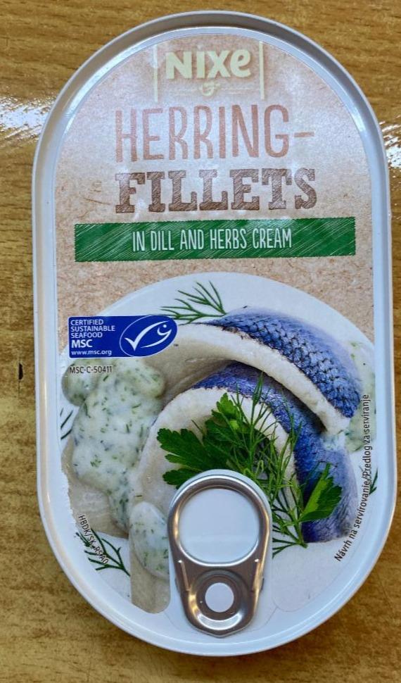 Fotografie - Herring Fillets In drill and herbs cream Nixe