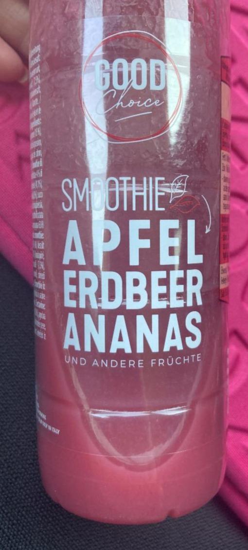 Fotografie - Smoothie Apfel Erdbeer Ananas Good choice