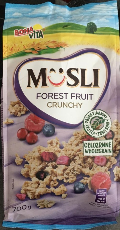 Fotografie - müsli forest fruit crunchy Bonavita