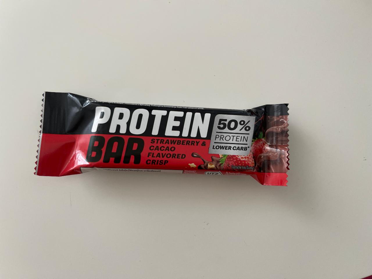 Fotografie - Protein bar strawberry & cacao crisp