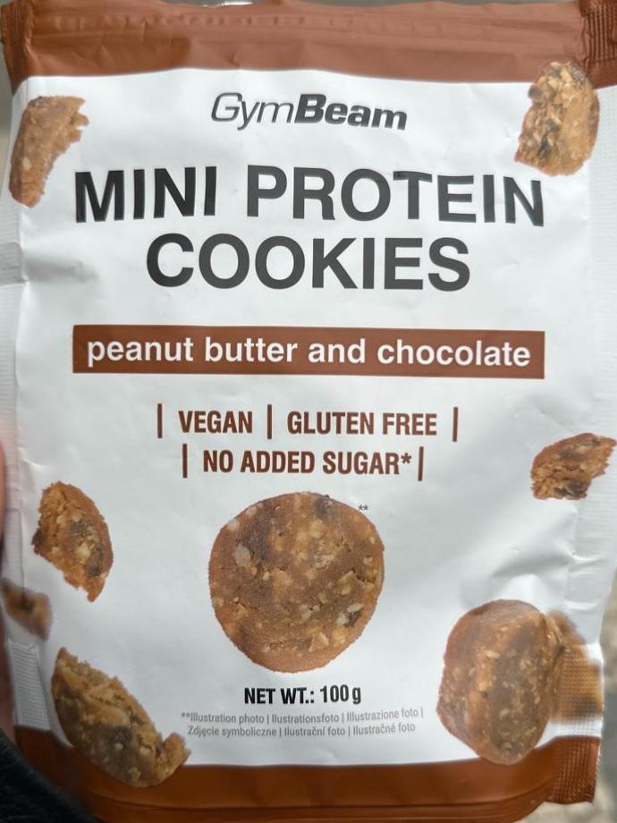 Fotografie - Mini Protein Cookies peanut butter and chocolate GymBeam