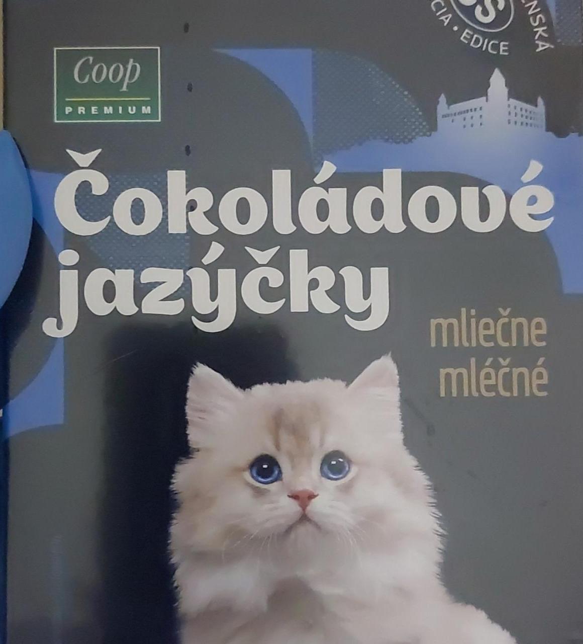 Fotografie - Čokoládové jazýčky mliečne Coop Premium