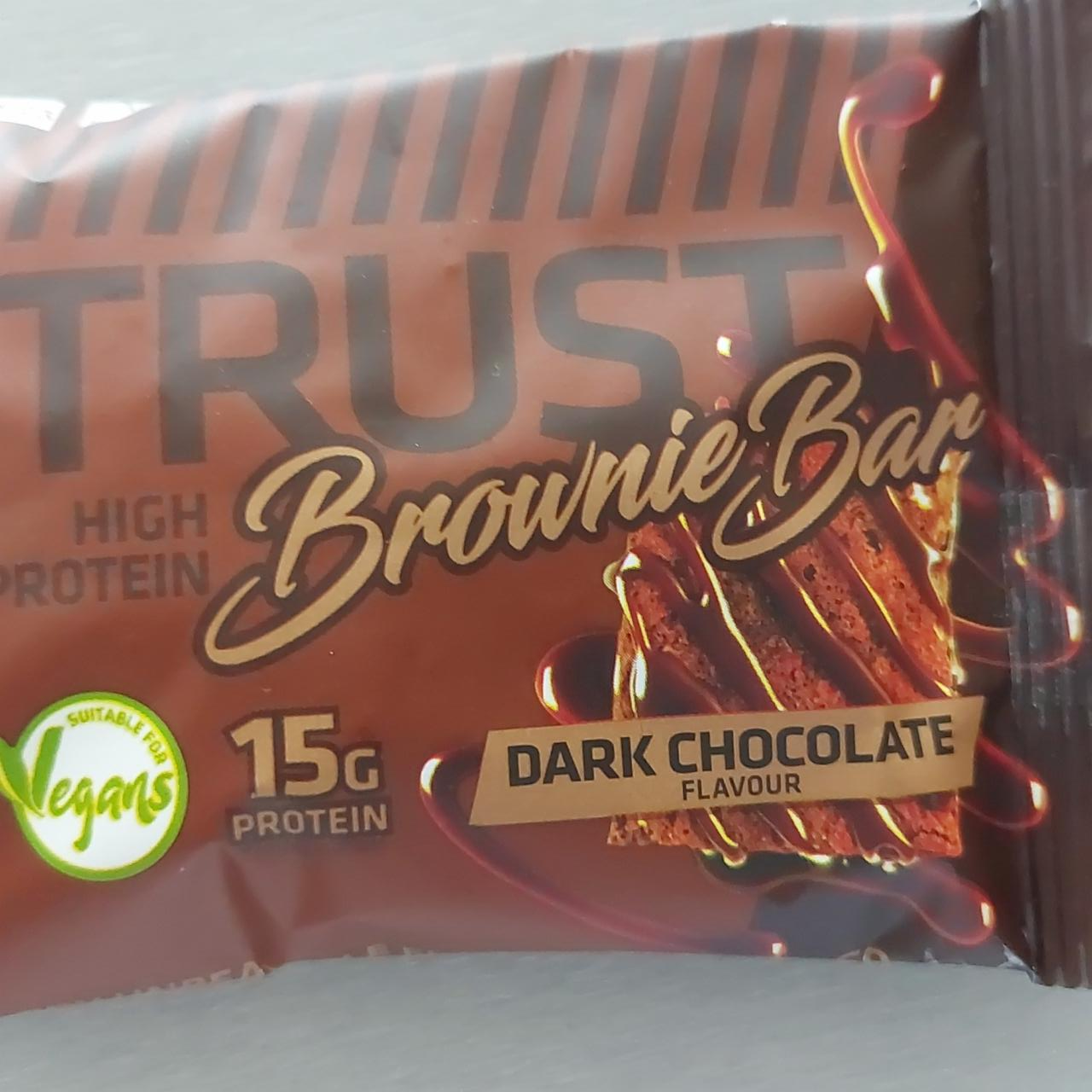 Fotografie - Trust Brownie Bar Dark Chocolate USN