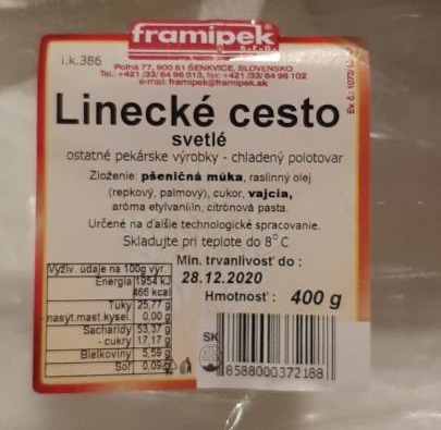 Fotografie - linecke cesto framipek