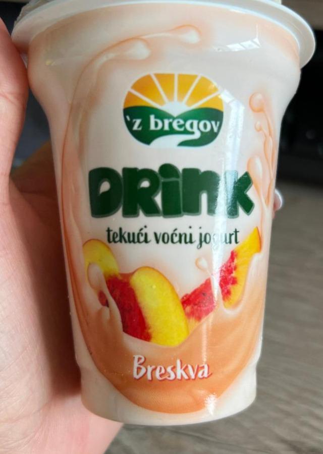 Fotografie - Drink tekući voćni jogurt Breskva Z bregov