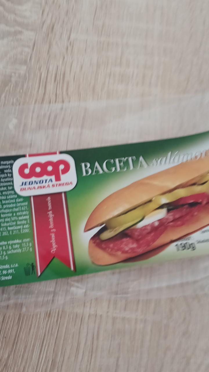 Fotografie - bageta salamova coop jednota