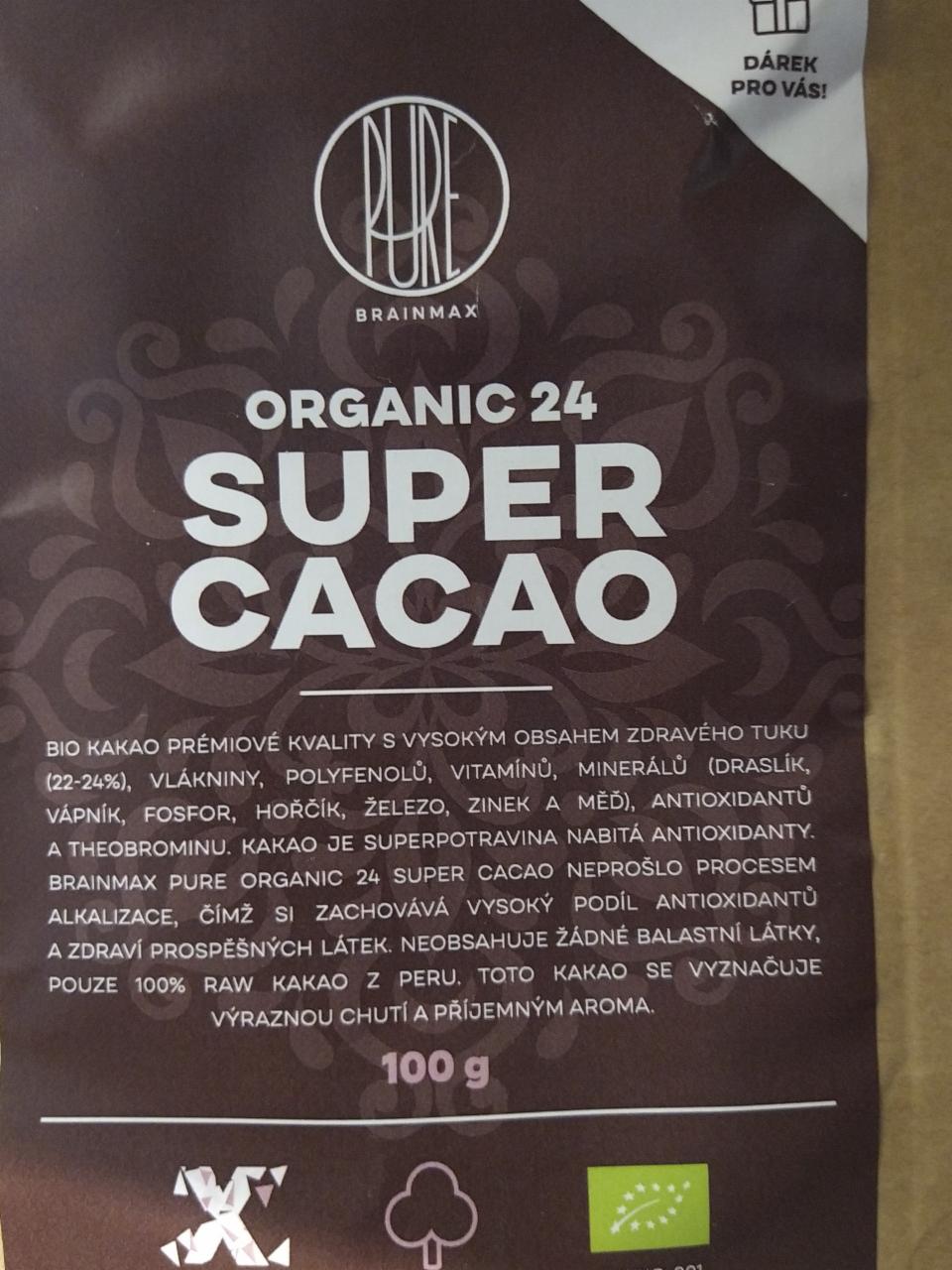 Fotografie - Pure Organic 24 Super Cacao BrainMax