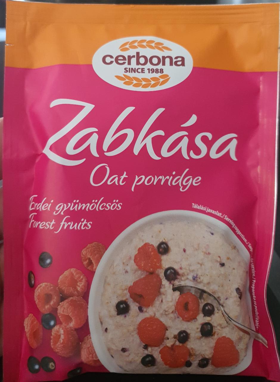 Fotografie - Zabkása Oat porridge Forest fruit Cerbona