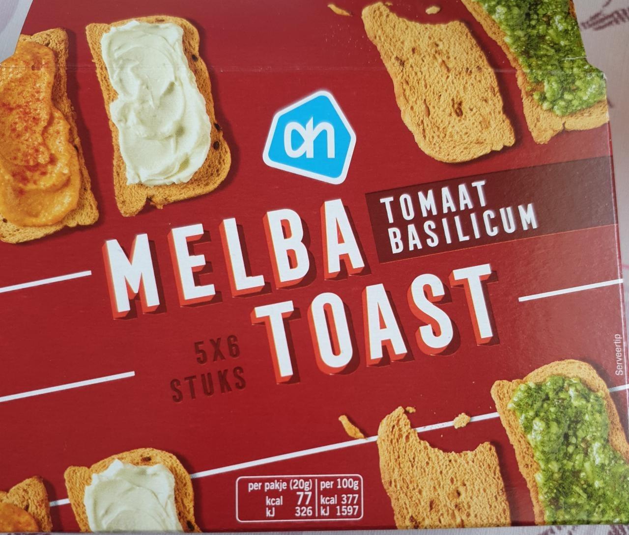 Fotografie - Melba Toast Tomaat Basilicum ah