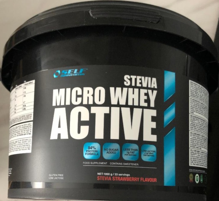 Fotografie - Stevia Micro Whey Active Strawberry