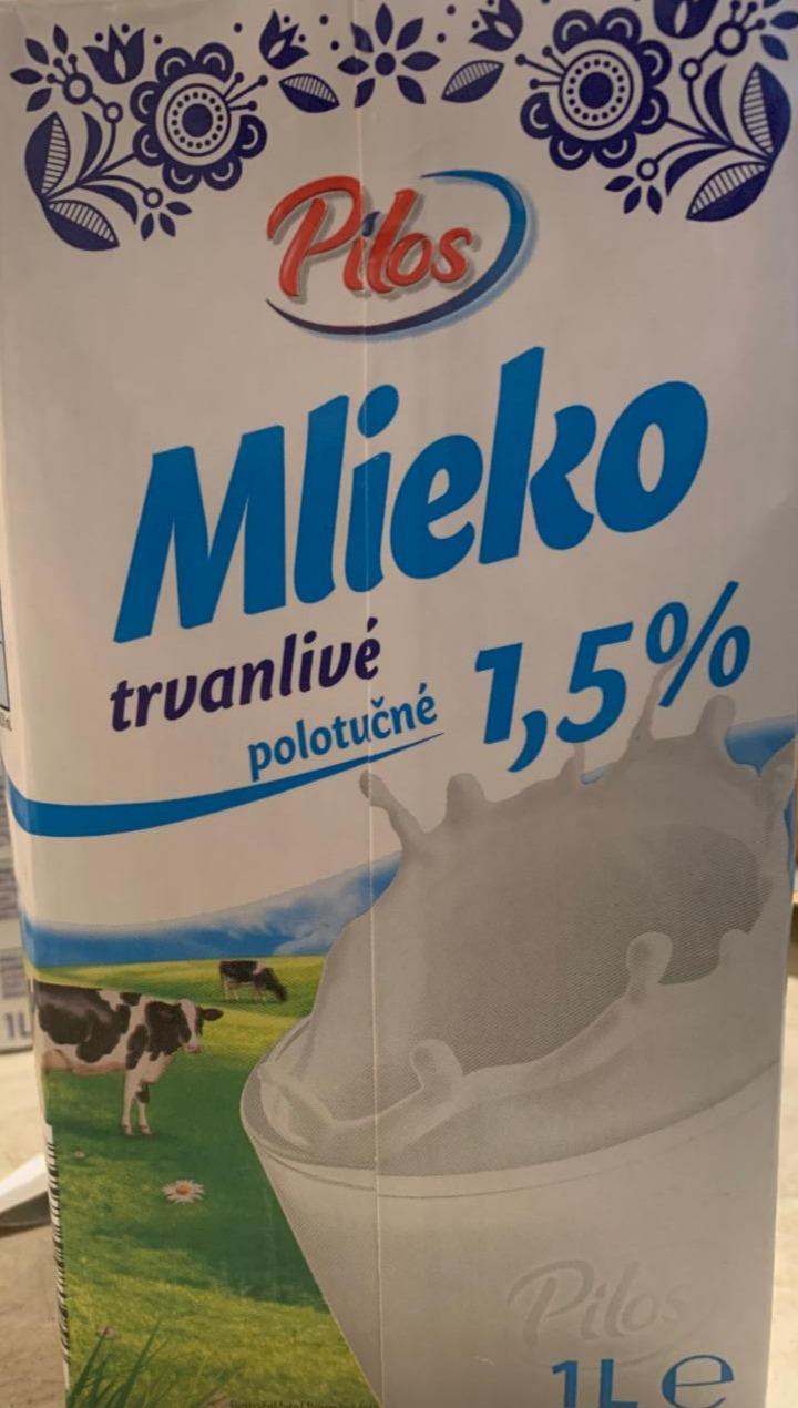 Fotografie - mlieko polotučné 1,5% Pilos