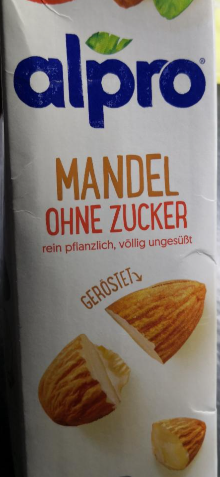 Fotografie - Alpro mandelmich ohne Zucker Lidl