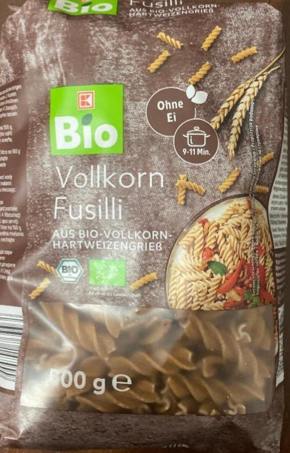 Fotografie - Vollkorn Fusilli K-Bio