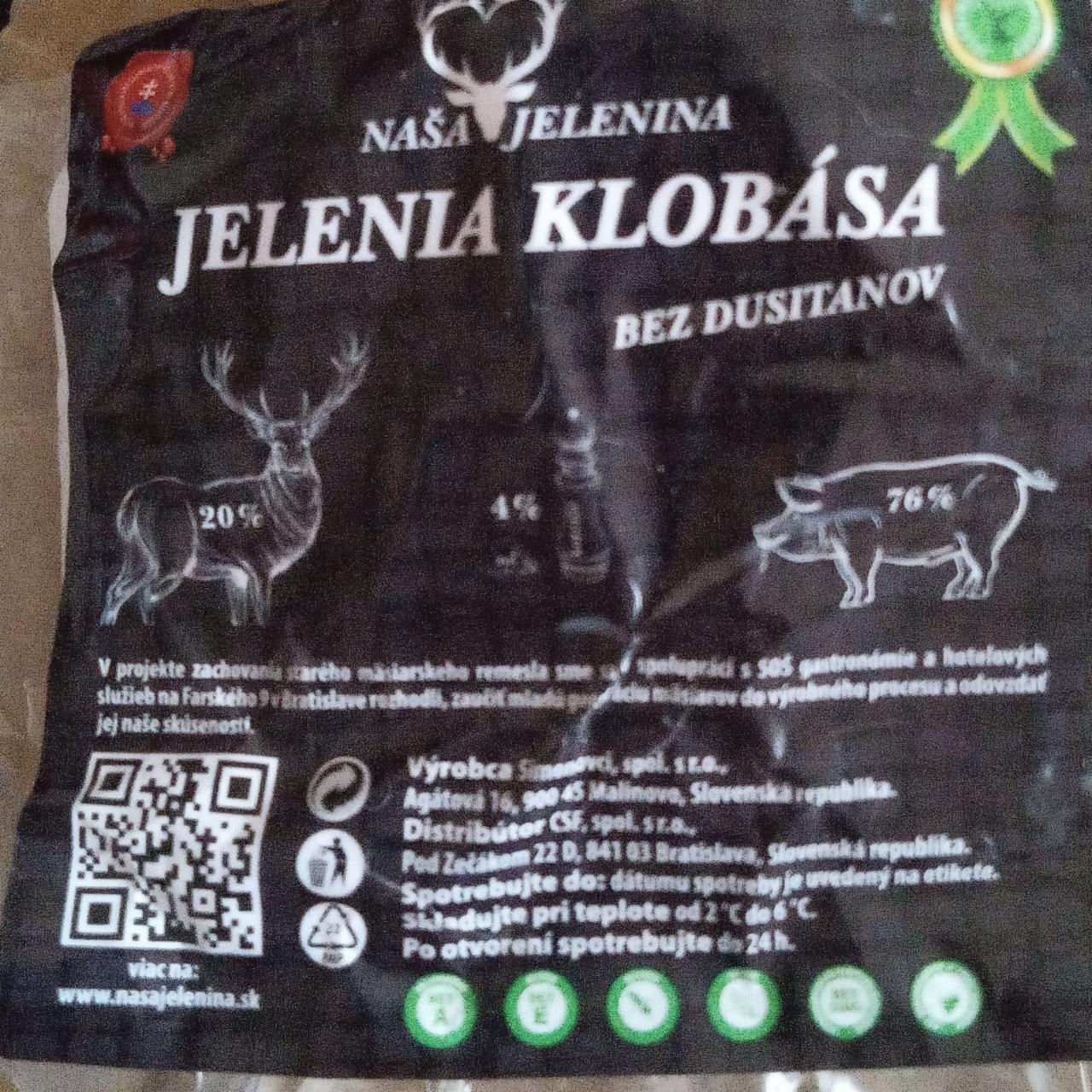 Fotografie - Jelenia klobása Naša Jelenina