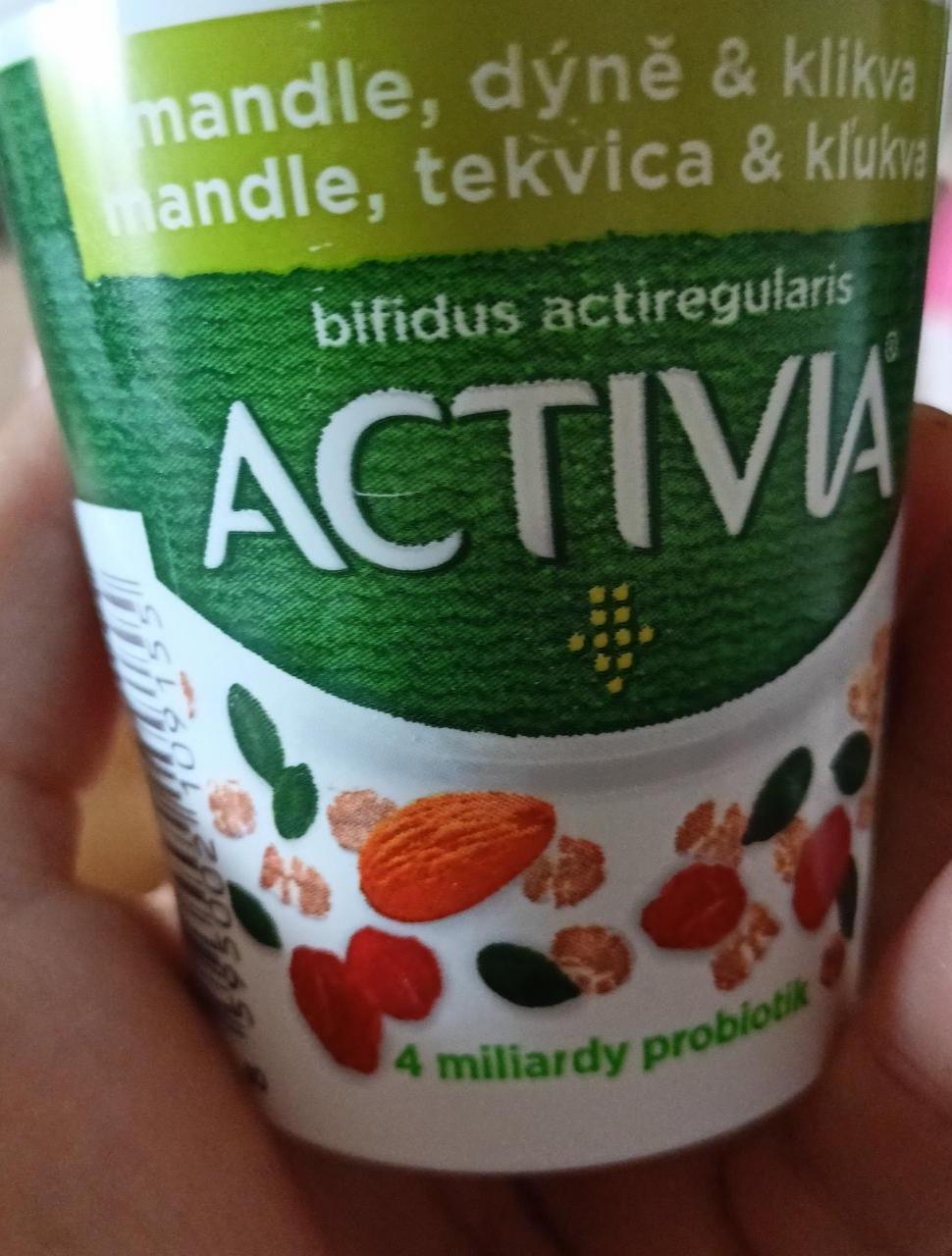 Fotografie - Activia bifidus actiregularis - mandle, tekvica & kľukva Danone